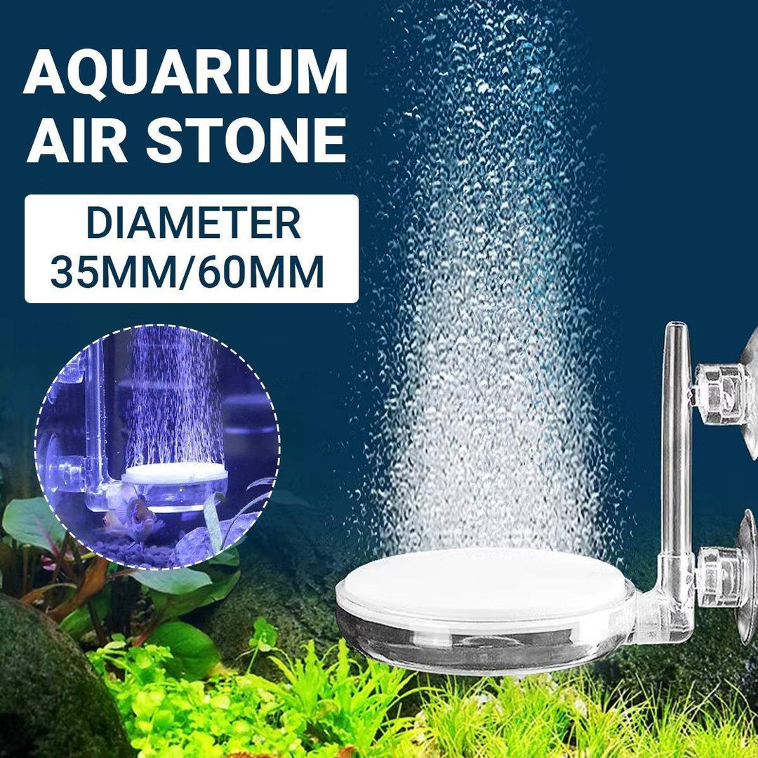 Quiet Bubble Stone Aerator Head Fish Tank Oxygen Pump Nano Air Disc Atomizer - Diameter 60MM
