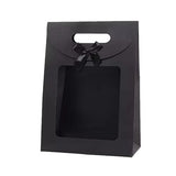24PCS Bow Gift Boxes with Clear Window Aesthetic for Candy Gift Packaging Use - M