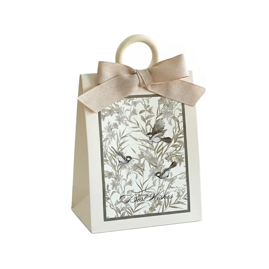 50PCS Gift Bags 3 Colours Aesthetic French Forest Theme Party Packing Bags - Champagne