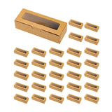 30 Pcs Kraft Paper Window Box Cardboard Gift Packaging Bakery Party Favour Box - Kraft