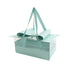 5PCS Bow Gift Box Transparent PVC Design with Ribbon Wedding Party Favor Boxes - Light blue