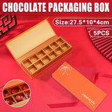 5pcs Flip-Top Chocolate Gift Boxes Or Special Occasions And Packaging Gifts