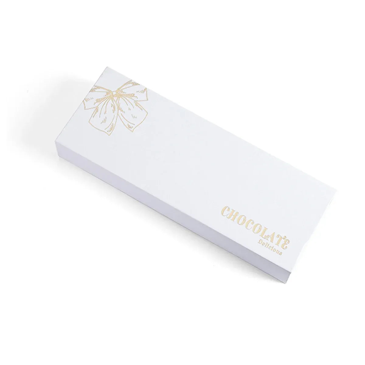Chocolate Gift Box 5pcs Book Style Clamshell 12 Slot Hardbound Packaging Boxes - White