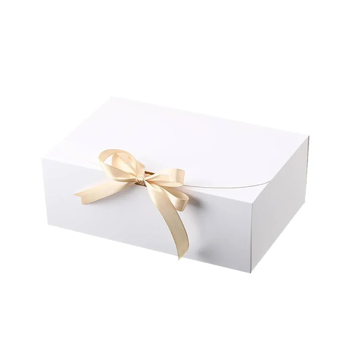 20 Pcs Holiday Party Gift Boxes Festive Packaging Box Set Foldable Kraft White - White