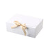 20 Pcs Holiday Party Gift Boxes Festive Packaging Box Set Foldable Kraft White - White