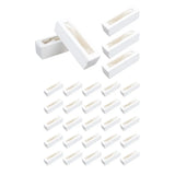 30 Pcs Kraft Paper Window Box Cardboard Gift Packaging Bakery Party Favour Box - White