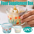 2pcs Glass Food Lunch Box Portable Fresh Seal Storage Container for Meal