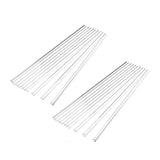 Clear Glass Straws Heat Resistant Juice Milk Straws Creative Style Reusable - 20Pcs