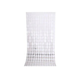 Rectangle Tinsel Curtain Shimmer Wall Backdrop 2M Length Party Decoration Sequin - White