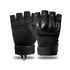 Men Half Finger Gloves Cycling Sport Anti-Slip Durable Gym Training Gloves - L