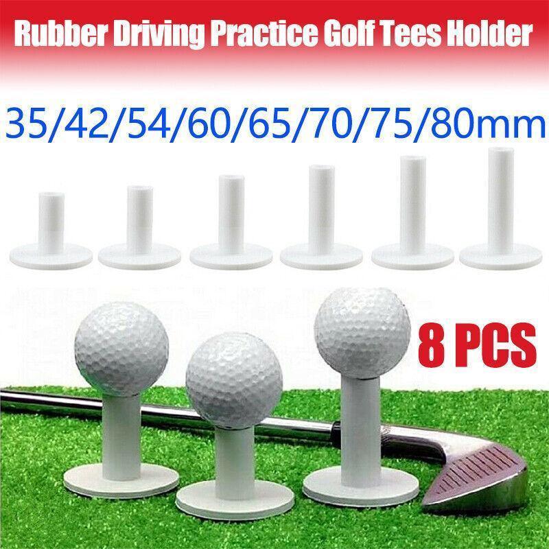 8X Rubber Driving Practice Golf Tees Holder Rubber Driving Range Home Training