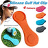 1Pc Silicone Golf Hat Clip Ball Marker Holder with Secure Attachment Design - Orange