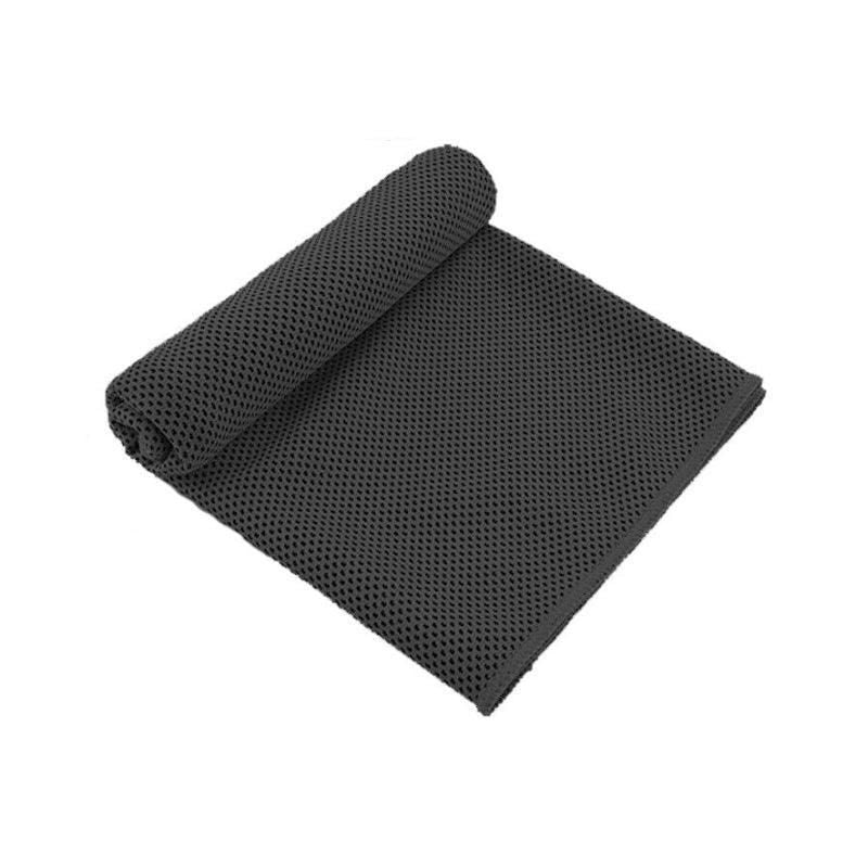 Cooling Towel Sports Ice Scarf Quick Dry Breathable Gym Fitness Golf 1pc - Black