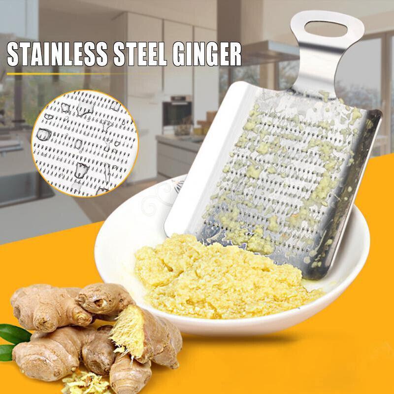Practical Kitchen Ginger Wasabi Stainless Steel Garlic Grater Bento Mill Tool Au