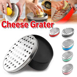 Stainless Steel Kitchen Cheese Grater with Container Storing Fruits Cheese Box - Green