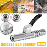 14mm Quick Release Grease Coupler Heavy Duty Lock-On Tip NPT 1/8 10000PSI