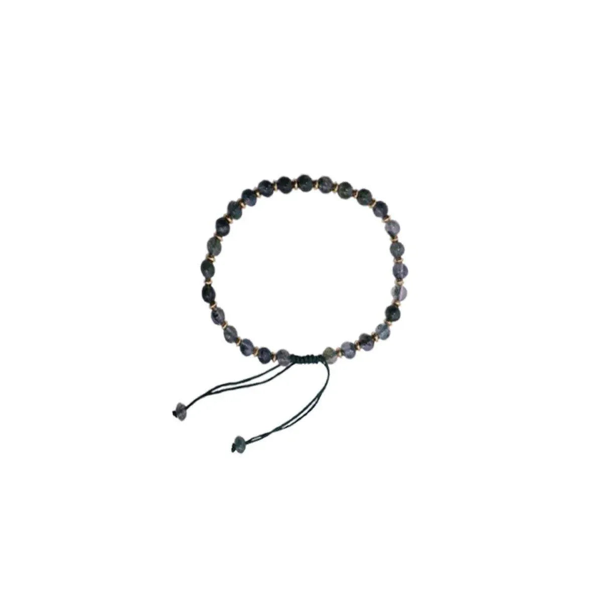Luxurious Green Aquatic Agate Bracelet Natural Stone Jewelry Elegant Gift - Many gold pearl
