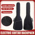 Electric Bass Guitar Bag Padded Backpack Cotton Shoulder Case Thick Protection
