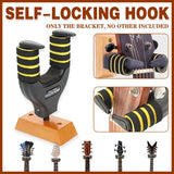 Guitar Stand Self Locking Hook Wall Mounted Hanger Guitar Hook Heavy Duty Holder