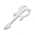 Portable Multi-Tool Key Chain Multi-functional Pocket Tool for Outdoor Camping - Silver