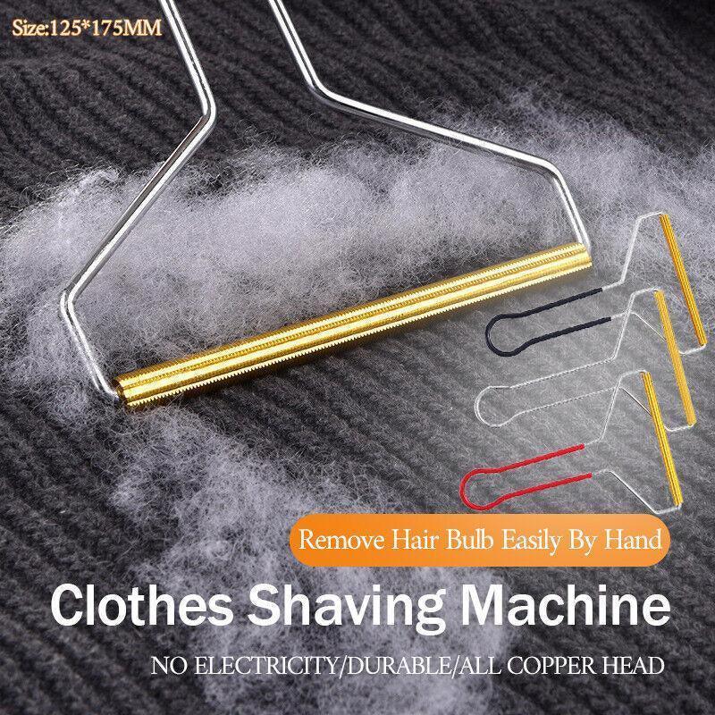 Lint Cleaner Pro Steel Manual Clothes Fluff Remover Fabric Sweater Fuzz Shaver - Red