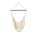 Portable Hanging Hammock Chair Swing Garden Outdoor Camping Soft - White