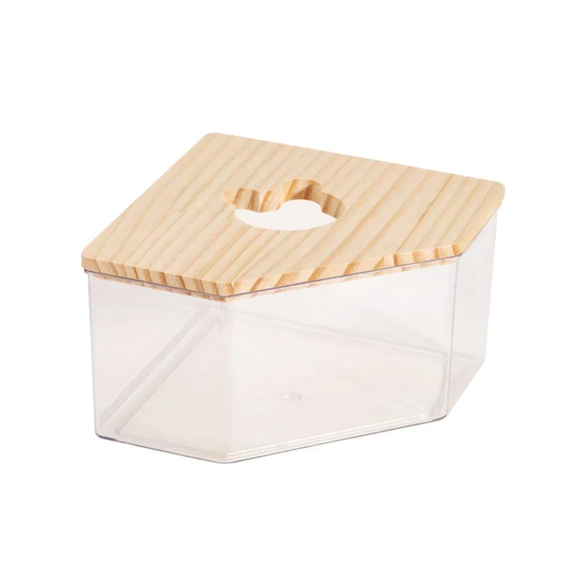 Transparent Acrylic Hamster Bathroom Dual Use Large Toilet Bath Sand Urine Basin - Five-pointed star