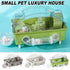 Acrylic Hamster Large Cage Luxury Villa House Playing House for Small Animals - Green