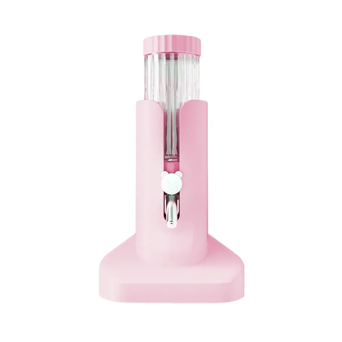 Hamster Water Dispenser Kettle Large Leak Proof Bracket Pet Drinking Supplies - Pink