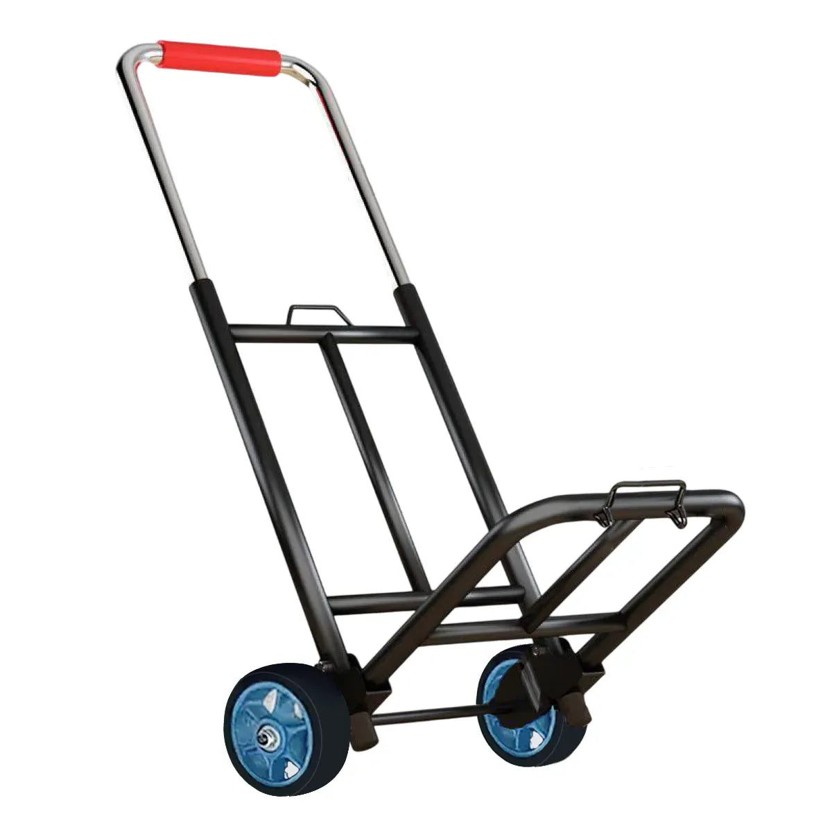 Folding Hand Trolley Heavy Duty Solid Wheel or Stair Climber Tri Wheel for Moving - Flat Ground