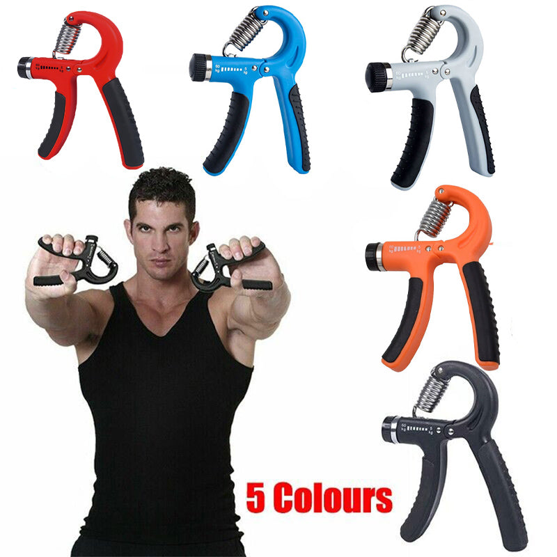 Adjustable Power Hand Grip Forearm Exerciser Gripper Strengthener Trainer 5-60Kg - Orange