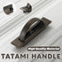 Simple Tatami Cabinet Door Handle Handcrafted Durable Pull Knob for Furniture