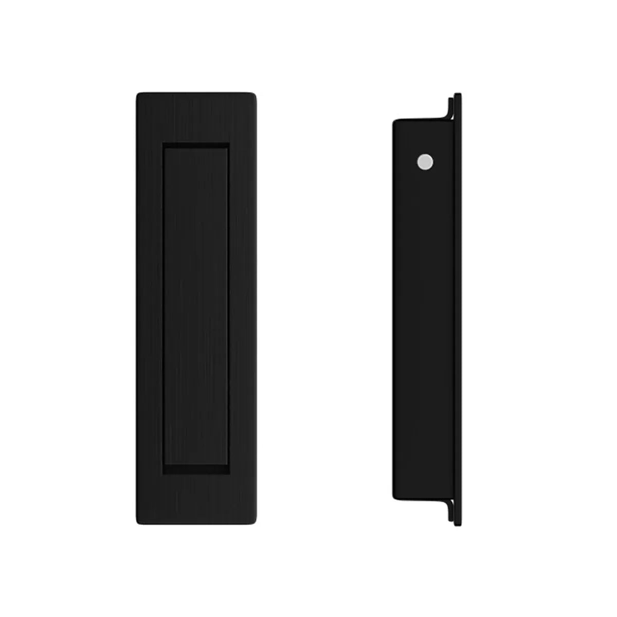 Tatami Silver Drawer Handle Embedded Rotating Concealed Cabinet Pull Invisible - Black