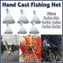 Frisbee Hand Casting Fishing Net Easy Throw Bait Net Swinging Tackle Gear - 300cm