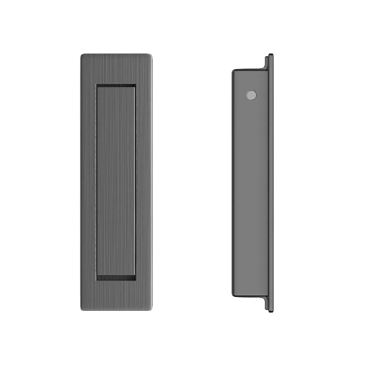 Tatami Silver Drawer Handle Embedded Rotating Concealed Cabinet Pull Invisible - Grey