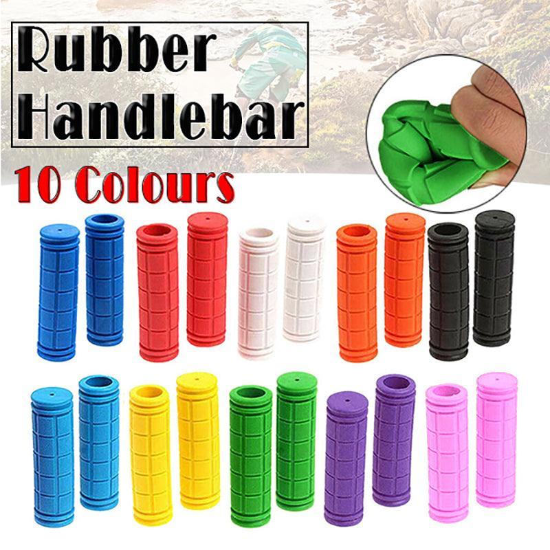 Rubber Grips For Bmx Mtb Cycle Road Mountain Bike Scooter Bicycle Handle Bar - Red