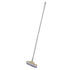 2 in 1 Floor Scrubber with Squeegee and Long Handle for Bathroom or Tile Use - Khaki