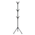 6Hooks Coat Stand Rack Clothes Hanger Hat Tree Jacket Umbrella Storage Organizer - Black