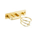 Wall Mounted Hair Dryer Holder Bathroom Hair Straightener Storage Rack Home Use - Gold