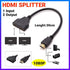 Hdmi Splitter 1 In 2 Out Cable Adapter Converter 1080P Multi Display Duplicator