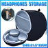 Portable Headphone Storage Case Headband Organizer for Travel and Outdoor Use