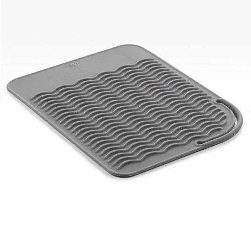 Hair Styling Tools Heat Resistant Mat for Curling Iron Flat Iron Straightener Pad - Grey