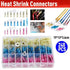 240PCS Heat Shrink Wire Connectors Electrical Crimp Marine Automotive Terminals