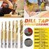 6X Hss Hex Shank Tap Drill Bits Metric Thread Screw Compound Tapping Set Tool
