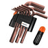 Hexagonal Wrench Set with Plate Handle Multi Size Hex Key Tool Kit for Repair - Crew cut