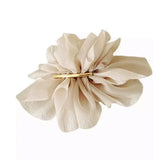 Chiffon Headdress Flower Hairpin Woman Sweet party hair Claw styling Hair Clips - Khaki