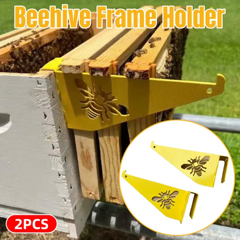 Beehive Frame Inspection Stand 2PCS Foldable Steel Support Rack Beekeeping Tool