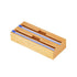 Bamboo Food Wrap Dispenser Cutter Foil Cling Film Storage Holder Box Kitchen Au - M