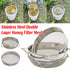 Honey Filter Double Sieve Screen Stainless Steel Strainer Beekeeping Equipment