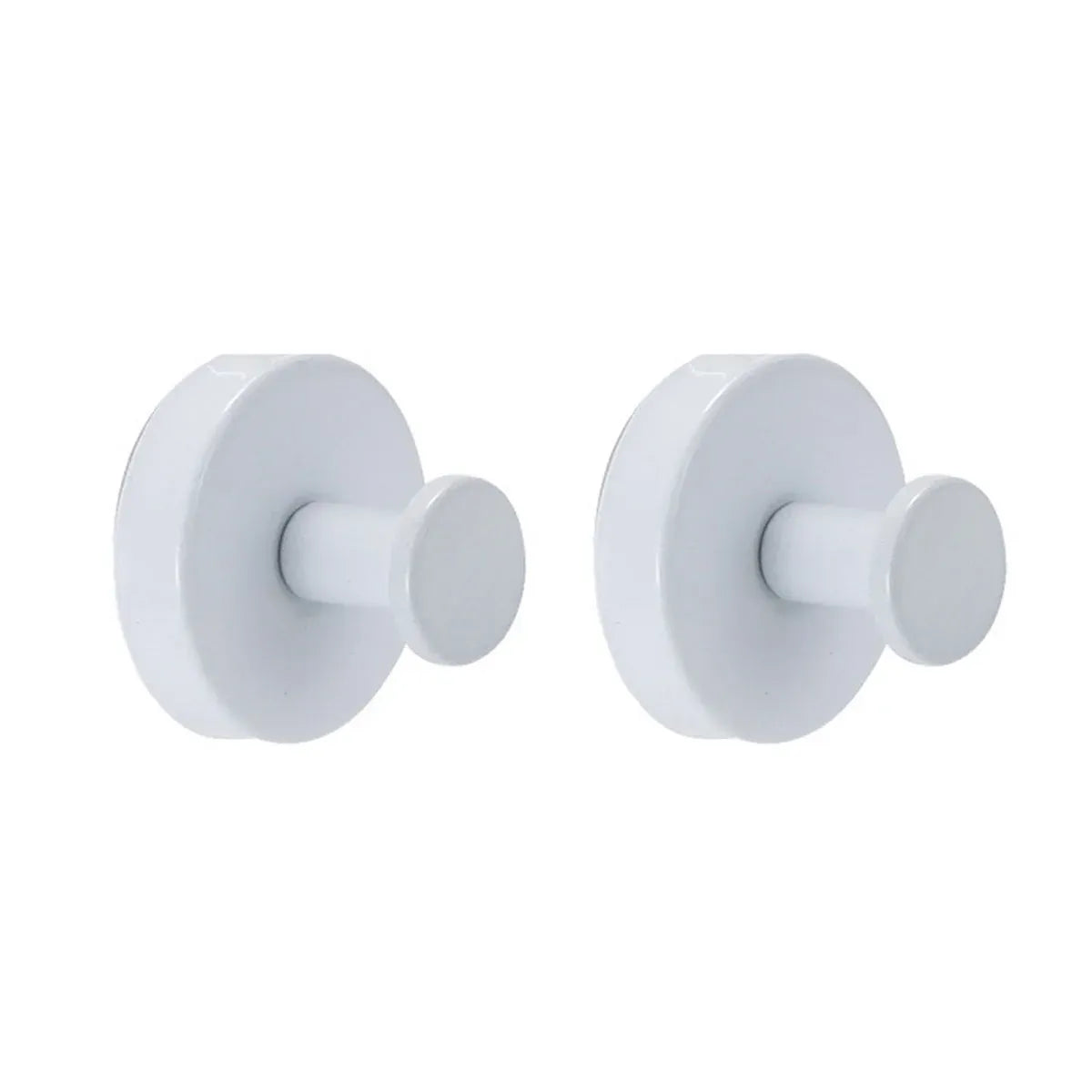 2/4PCS Suction Cup Hook Wall Vacuum Hanger No Drill Coat Hat Holder for Bathroom - White-2pcs